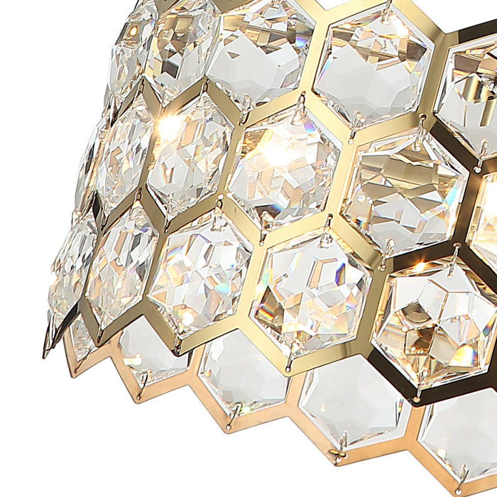 13 Inch Modern Golden 3-Light Island Pendant Lighting for Living Room - Sweatfully