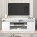 Modern 68 Inch TV Stand Media Console with LED Lights for Living Room - Sweatfully