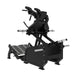Excel Glute Line Hack Squat / Front Squat - Muscle D Fitness - Plate Load Squat Machine - Counter Balanced - Plate Storage Pegs - Sweatfully