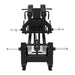 Excel Glute Line Hack Squat / Front Squat - Muscle D Fitness - Plate Load Squat Machine - Counter Balanced - Plate Storage Pegs - Sweatfully