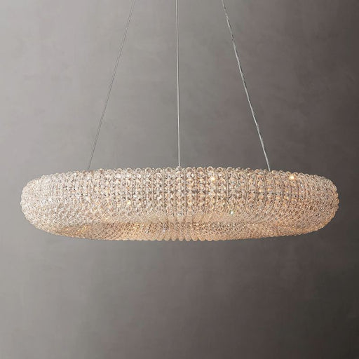 Crystal Clear Round Chandelier - Sweatfully