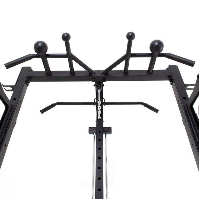 Half Power Rack With Cable Machine Lateral Pull Down / Rower - Sweatfully