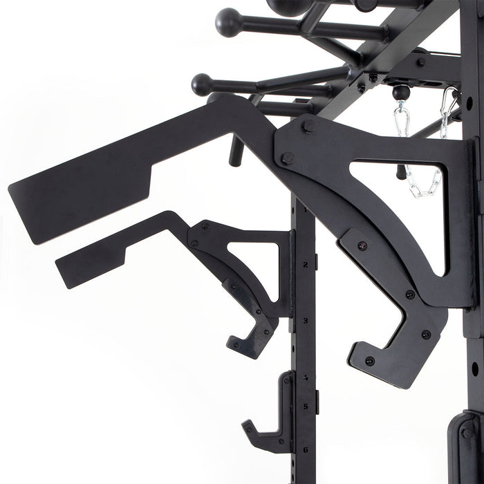 Half Power Rack With Cable Machine Lateral Pull Down / Rower - Sweatfully