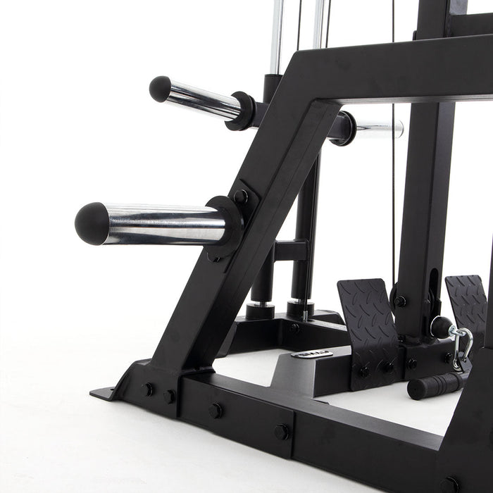 Half Power Rack With Cable Machine Lateral Pull Down / Rower - Sweatfully