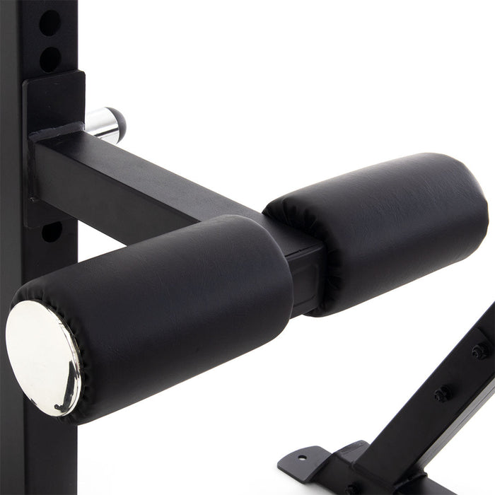 Half Power Rack With Cable Machine Lateral Pull Down / Rower - Sweatfully
