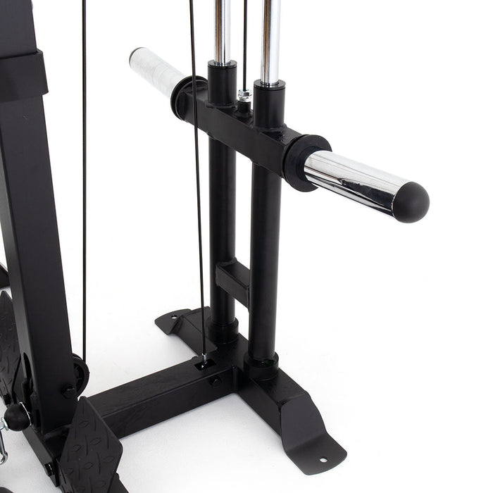 Half Power Rack With Cable Machine Lateral Pull Down / Rower - Sweatfully