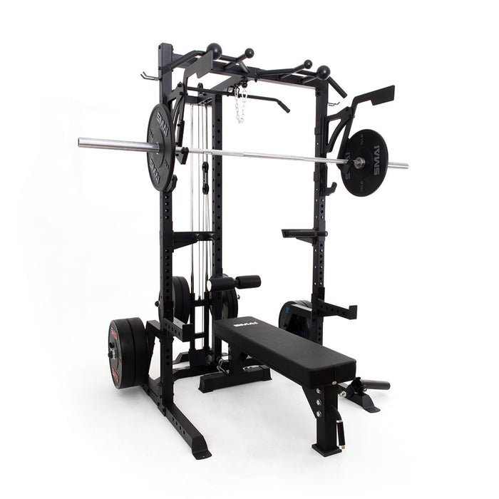 Half Power Rack Cable Weightlifting Package - Sweatfully