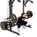 Half Power Rack With Cable Machine Lateral Pull Down / Rower - Sweatfully