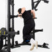 Half Power Rack With Cable Machine Lateral Pull Down / Rower - Sweatfully
