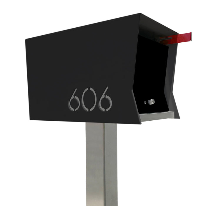 The Original Retrobox in JET BLACK - Modern Mailbox - Sweatfully
