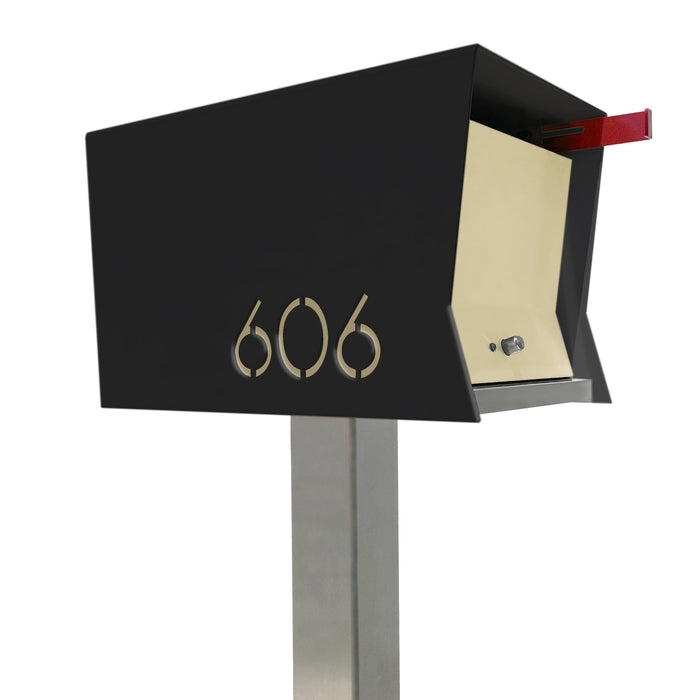 The Original Retrobox in JET BLACK - Modern Mailbox - Sweatfully