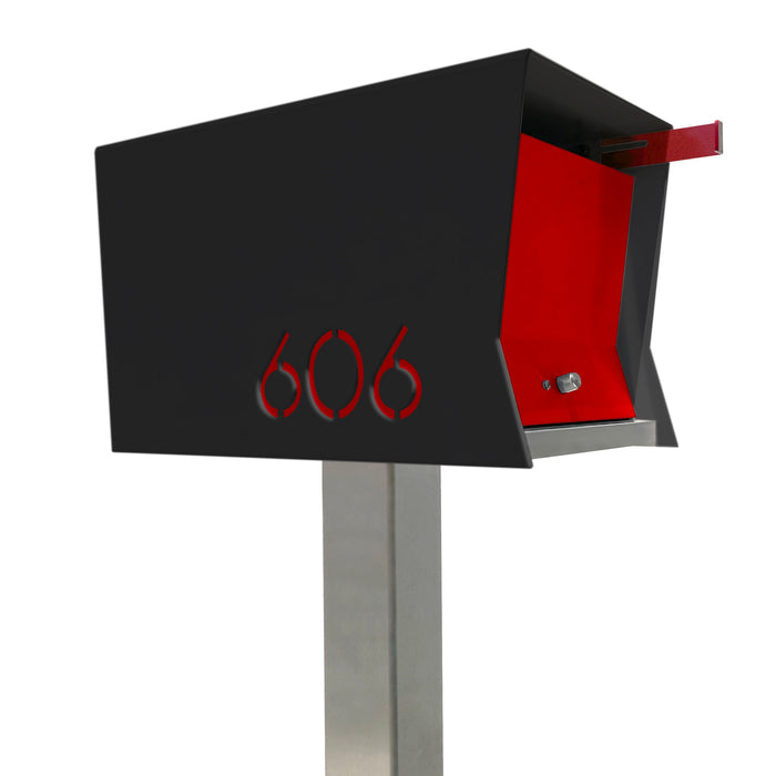 The Original Retrobox in JET BLACK - Modern Mailbox - Sweatfully