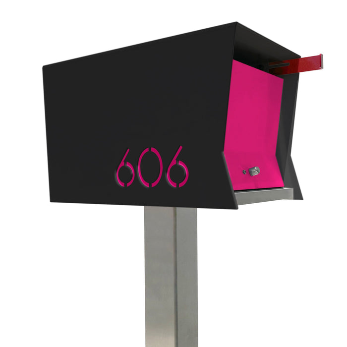 The Original Retrobox in JET BLACK - Modern Mailbox - Sweatfully
