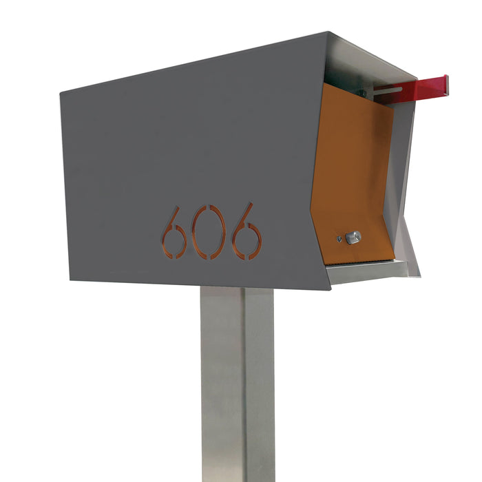 The Original Retrobox in DESIGNER GREY - Modern Mailbox - Sweatfully