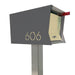 The Original Retrobox in DESIGNER GREY - Modern Mailbox - Sweatfully