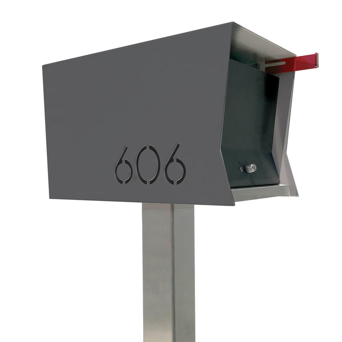 The Original Retrobox in DESIGNER GREY - Modern Mailbox - Sweatfully
