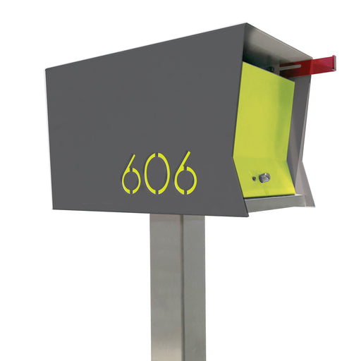 The Original Retrobox in DESIGNER GREY - Modern Mailbox - Sweatfully