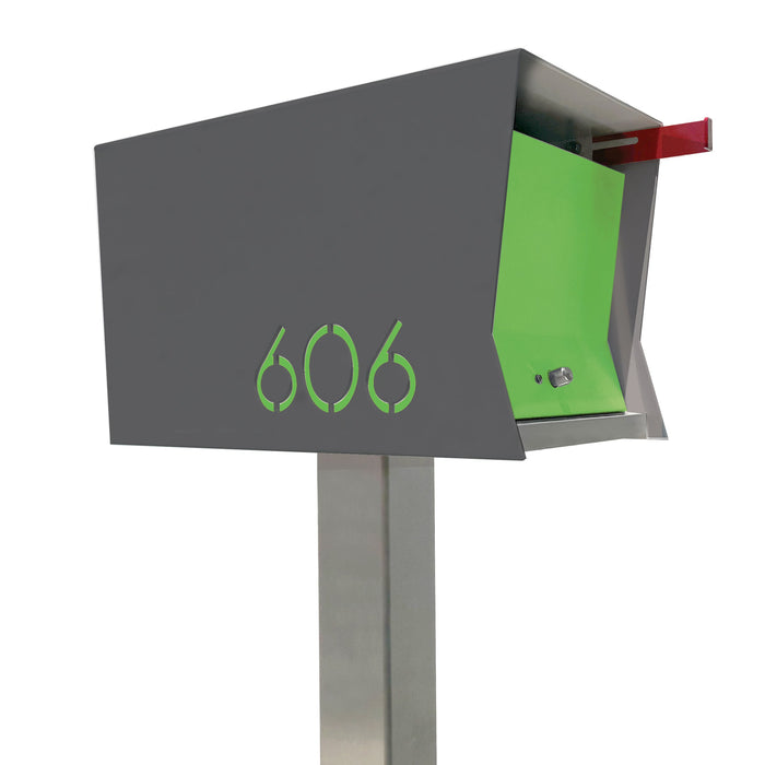 The Original Retrobox in DESIGNER GREY - Modern Mailbox - Sweatfully