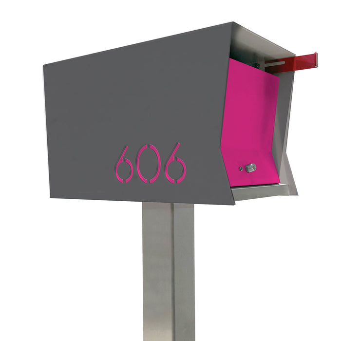 The Original Retrobox in DESIGNER GREY - Modern Mailbox - Sweatfully