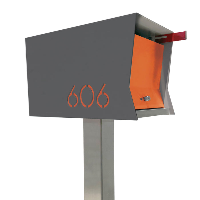 The Original Retrobox in DESIGNER GREY - Modern Mailbox - Sweatfully