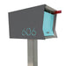 The Original Retrobox in DESIGNER GREY - Modern Mailbox - Sweatfully