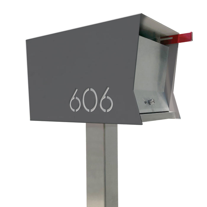 The Original Retrobox in DESIGNER GREY - Modern Mailbox - Sweatfully