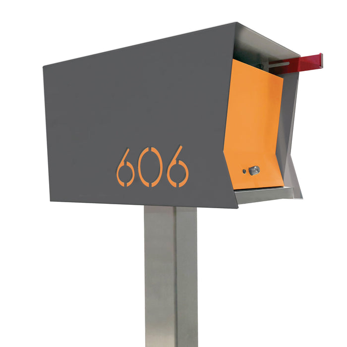 The Original Retrobox in DESIGNER GREY - Modern Mailbox - Sweatfully