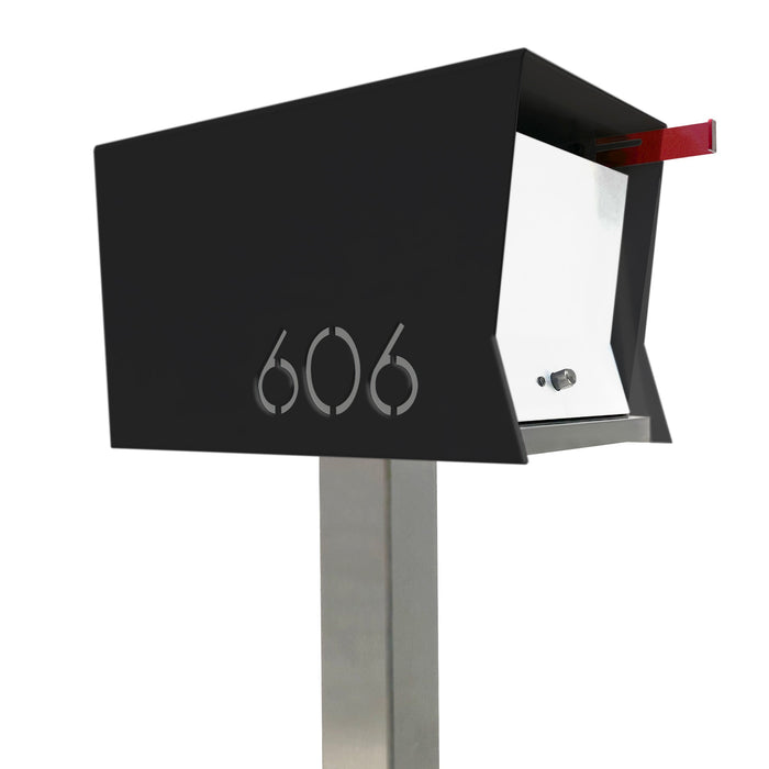 The Original Retrobox in JET BLACK - Modern Mailbox - Sweatfully