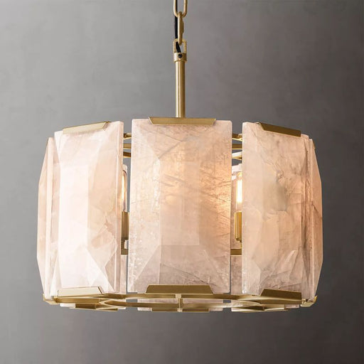 Harson Calcite Round Chandelier 19" - Sweatfully