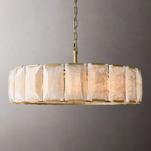 Harson Calcite Round Chandelier 43" - Sweatfully