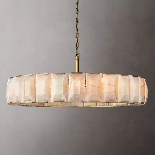 Harson Calcite Round Chandelier 60" - Sweatfully