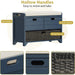 Hausvita 32" Storage Bench for Entryway, Shoe Bench with Storage Removable Basket and 2 Drawers - Sweatfully
