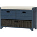 Hausvita 32" Storage Bench for Entryway, Shoe Bench with Storage Removable Basket and 2 Drawers - Sweatfully