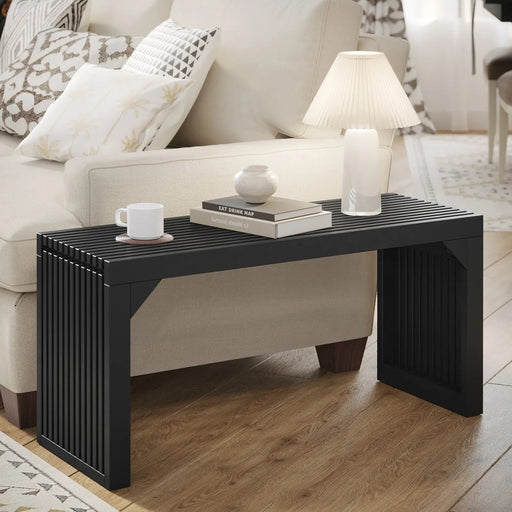 Hausvita 35" Solid Wood Pine Wooden Bench - Sweatfully