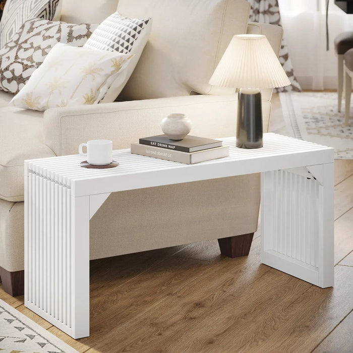 Hausvita 35" Solid Wood Pine Wooden Bench - Sweatfully