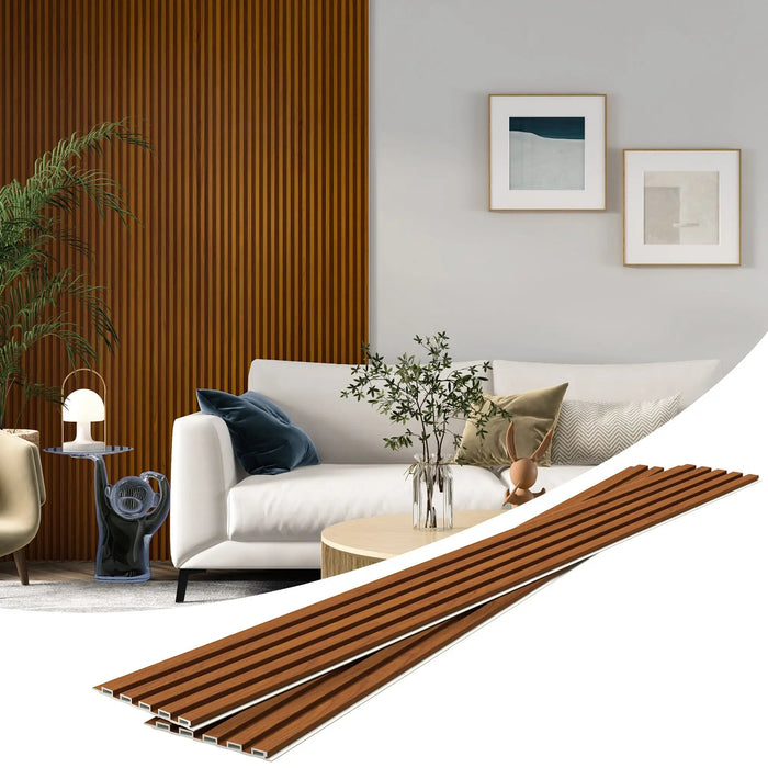 Hausvita 48 x 6 inch WPC Slat Wall Panel (16 Pack) - Sweatfully