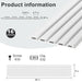 Hausvita 48 x 6 inch WPC Slat Wall Panel (16 Pack) - Sweatfully
