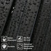 Hausvita 48 x 6 inch WPC Slat Wall Panel (16 Pack) - Sweatfully