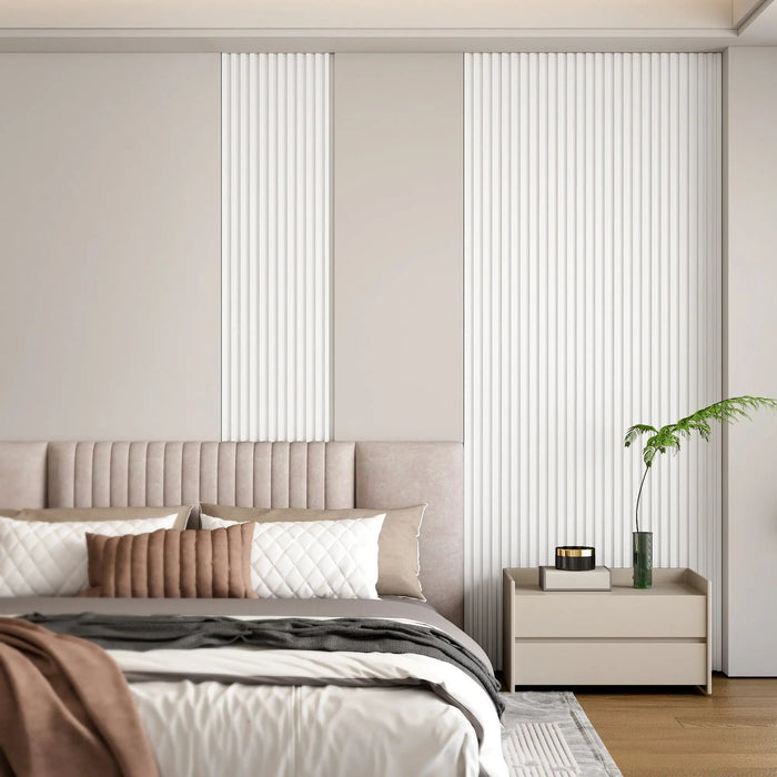 Hausvita 48 x 6 inch WPC Slat Wall Panel (16 Pack) - Sweatfully