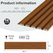 Hausvita 48 x 6 inch WPC Slat Wall Panel (16 Pack) - Sweatfully