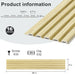 Hausvita 48 x 6 inch WPC Slat Wall Panel (16 Pack) - Sweatfully