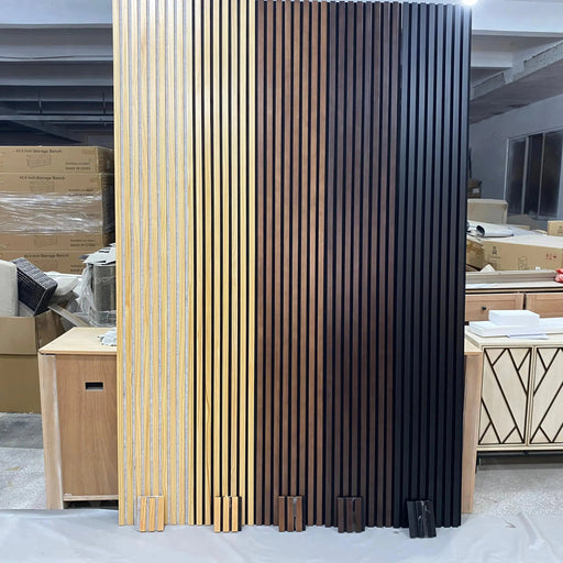 Hausvita Acoustic Solid Wood Slat Wall Panels ( 2 Panels Per Box ) - Sweatfully