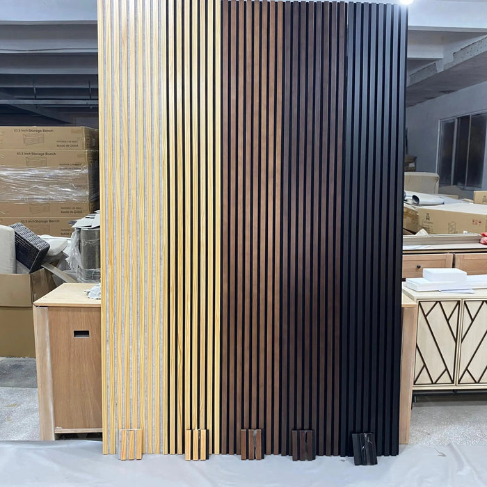 Hausvita Acoustic Solid Wood Slat Wall Panels ( 2 Panels Per Box ) -Wholesale - Sweatfully