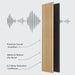 Hausvita Acoustic Solid Wood Slat Wall Panels ( 2 Panels Per Box ) - Sweatfully