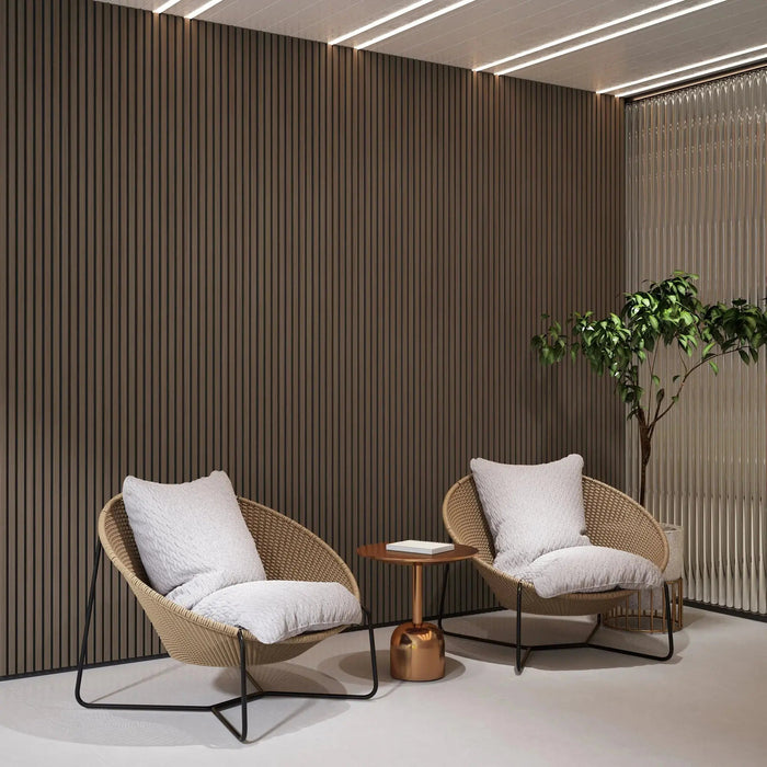 Hausvita Acoustic Solid Wood Slat Wall Panels ( 2 Panels Per Box ) -Wholesale - Sweatfully