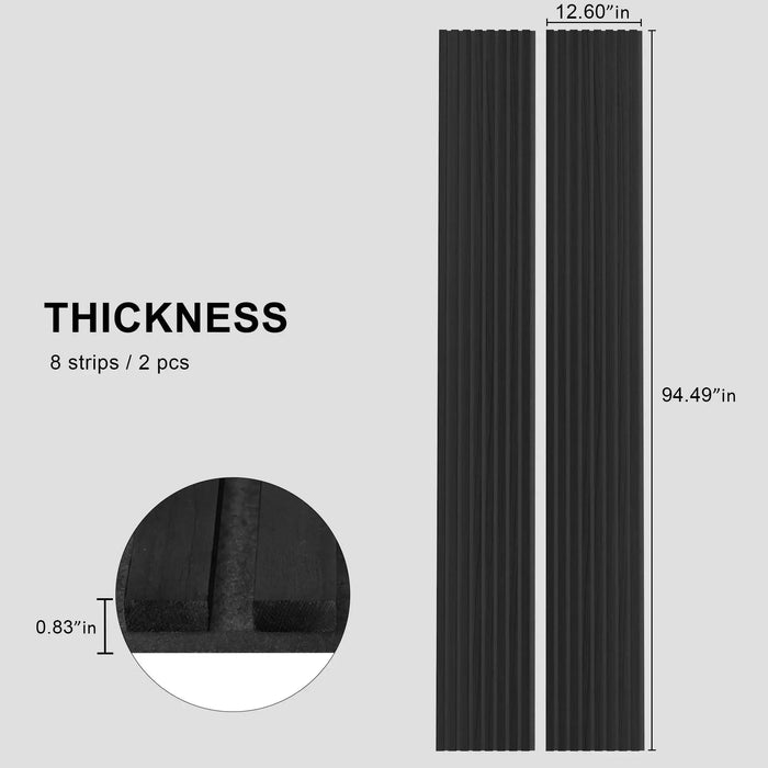 Hausvita Acoustic Solid Wood Slat Wall Panels ( 2 Panels Per Box ) - Sweatfully