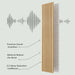 Hausvita Acoustic Solid Wood Slat Wall Panels ( 2 Panels Per Box ) - Sweatfully