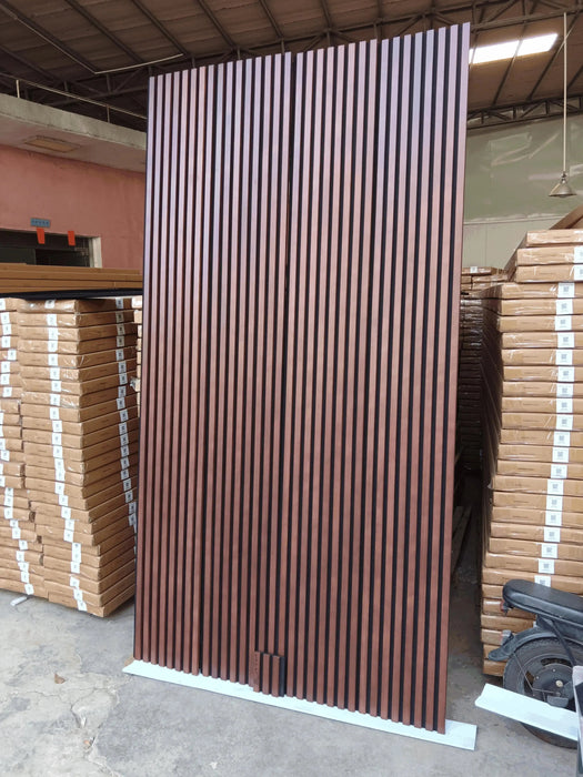 Hausvita Acoustic Solid Wood Slat Wall Panels ( 2 Panels Per Box ) - Sweatfully