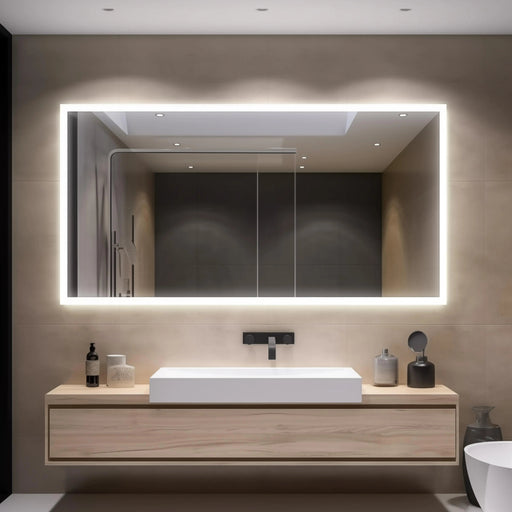 Hausvita Deluxe Edge Glow LED Bathroom Mirror - Sweatfully