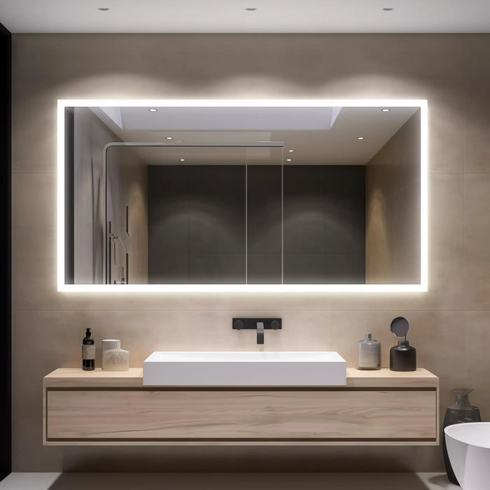 Hausvita Deluxe Edge Glow LED Bathroom Mirror - Sweatfully